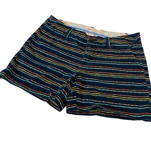 Merona Womens Navy Dotted Cotton Shorts Size 4